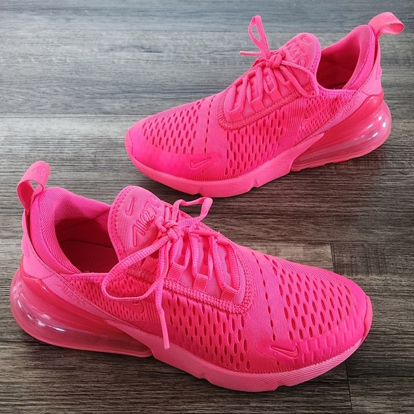 *XCLNT* Nike Airmax Air Max 270 Sz 7.5 Neon Bright Hot Hyper Vibrant Triple Pink - Picture 11 of 11